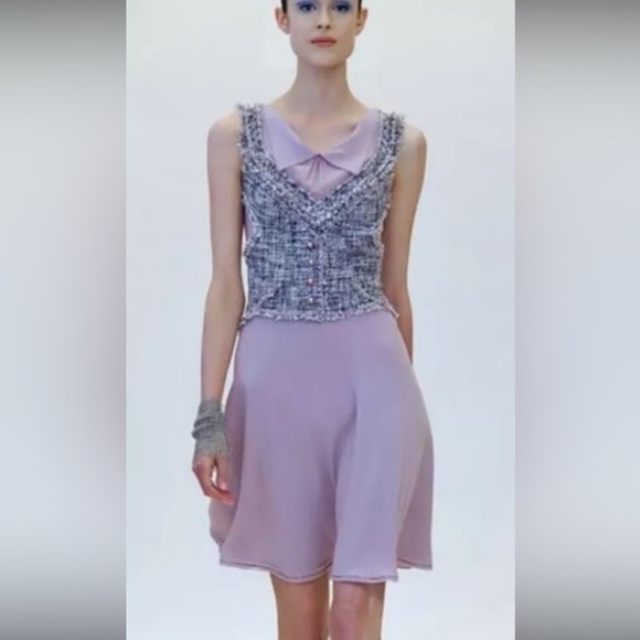 ASO Blair Waldorf Gossip Girl Extremely Rare Zac Posen Resort 2011 Tweed Dress - Picture 14 of 16